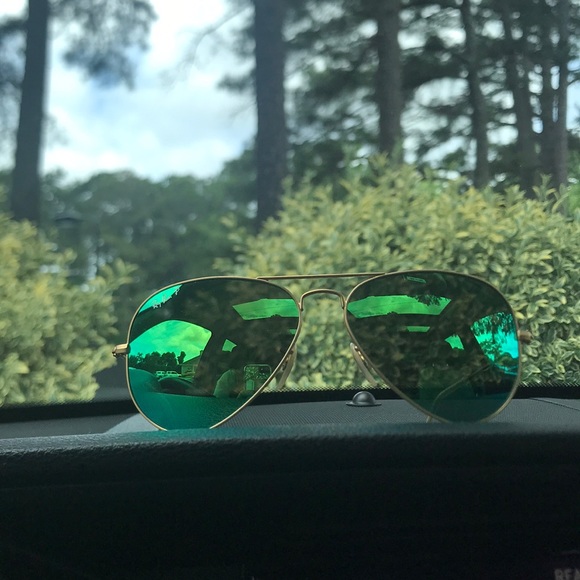 Rayband aviator flash lenses